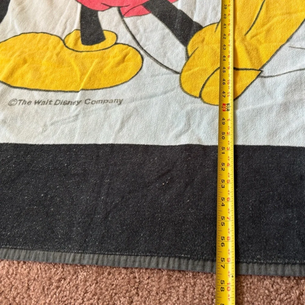 Vintage Walt Disney Florida Mickey Mouse Sherry Beach Towel 70s 80s